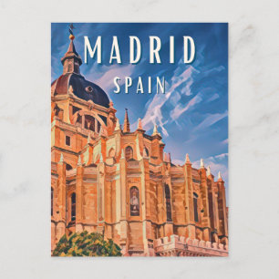 Carte Postale Madrid, ville de la gastronomie espagnole