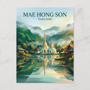 Carte Postale Mae Hong Son Thaïlande