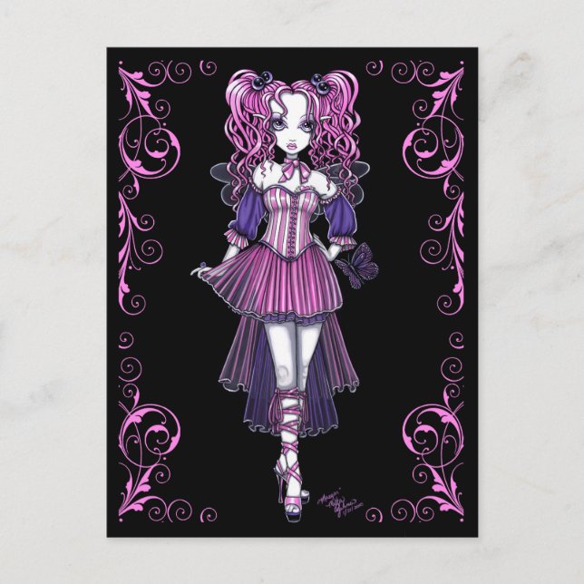 Carte postale "Maegan" Rose Valentine Fairy Art (Devant)