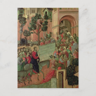 Carte Postale Maesta : Entrée à Jérusalem, 1308-11