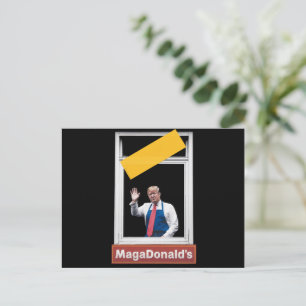 Carte Postale MAGADonald's Trump 2024