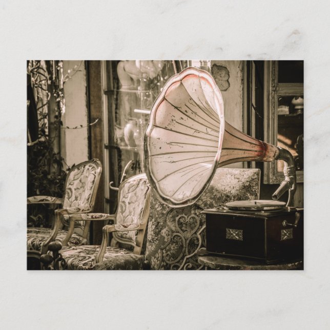 carte postale magasin antique (Devant)