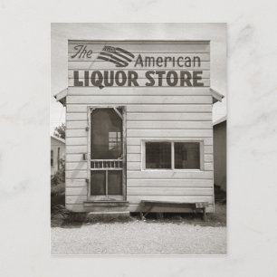 Carte Postale Magasin d'alcool américain, 1943