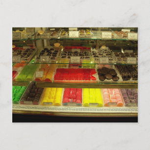 Carte Postale Magasin de bonbons vintage