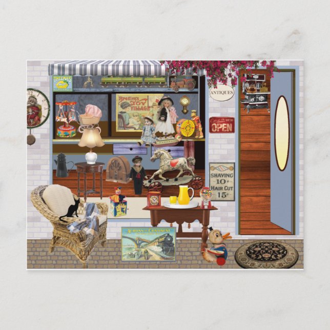 Carte Postale Magasin de jouet (Devant)