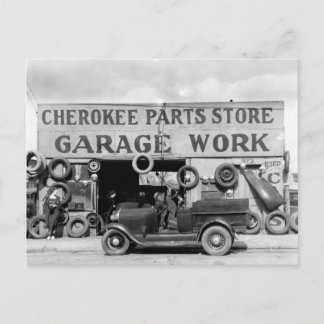 Carte Postale Magasin de pièces Cherokee, 1936