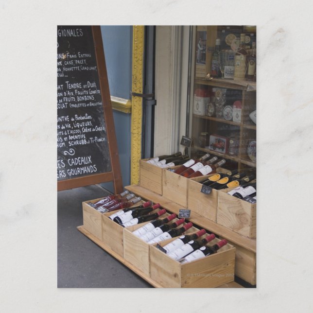 Carte Postale Magasin de vins et de spiritueux à Paris (Devant)