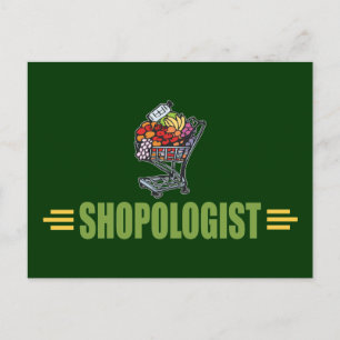 Carte Postale Magasin d'épicerie amusant