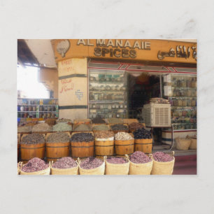 Carte Postale magasin d'épices égyptien