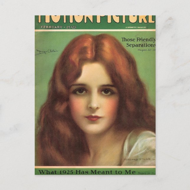 Carte Postale Magazine de cinéma Mary Astor 1926 (Devant)