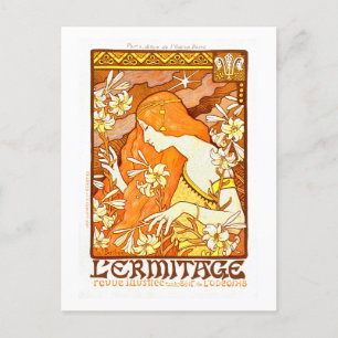 Carte Postale Magazine poster vintage Art Nouveau Femme