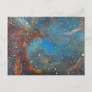 Carte Postale Magellanic Cloud Nebula Space Art Peinture