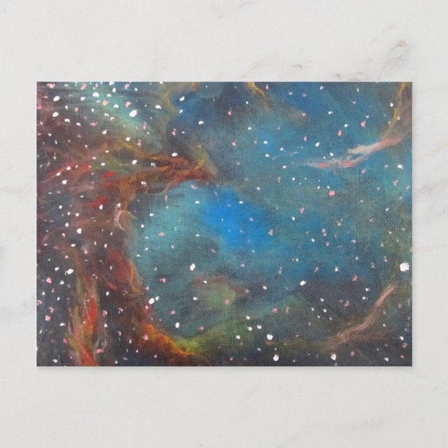 Carte Postale Magellanic Cloud Nebula Space Art Peinture (Devant)