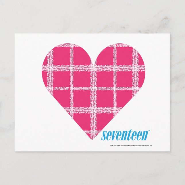 Carte Postale Magenta Plaid 2 (Devant)