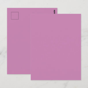 Carte Postale Magenta Rose Saison Printanière Couleur Unie