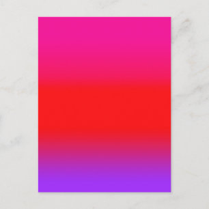 Carte Postale Magenta Rouge Violet Ombré Festif
