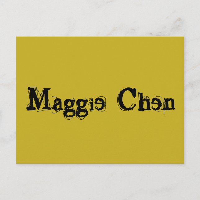 Carte Postale Maggie Chen de l'émission télévisée Orphan black,  (Devant)