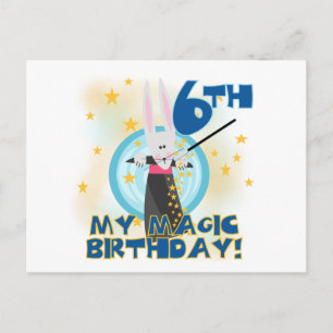 Carte Postale Magic 6th Birthday Tshirts et cadeaux