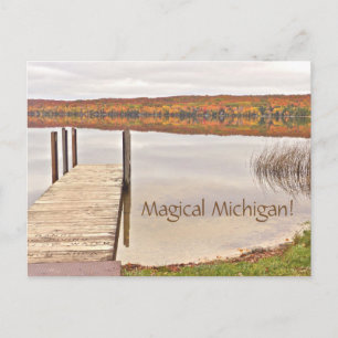 carte postale/"Magic Michigan"/Lime Lake/Leelanau