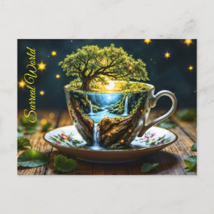Carte Postale Magic teacup paysage fantastique nature