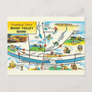 Carte Postale Magic Valley Idaho Salutation