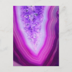 Carte Postale Magically Purple Agate Druzy