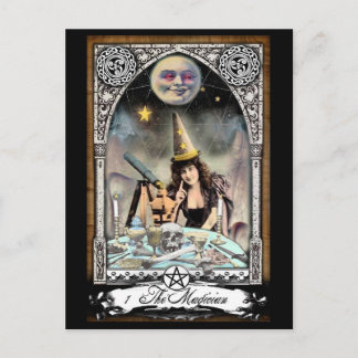 Carte postale Magicien Victorien Tarot Card