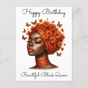 Carte Postale Magie de femme noire Anniversaire Sœur Mélanine Fe