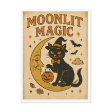 Magie de Halloween Vintage au Clair de Lune