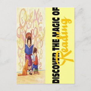 Carte Postale Magie de lecture