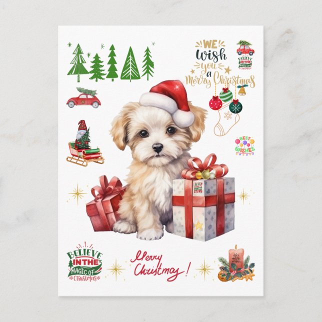 Carte Postale magie de noël (Devant)