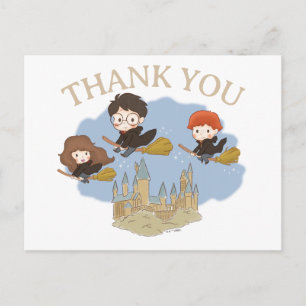 Carte Postale Magique Harry Potter et Hogwarts Merci