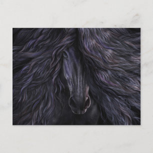 Carte postale magique noire