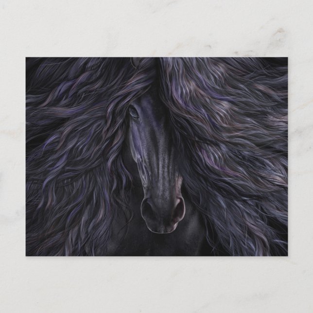 Carte postale magique noire (Devant)