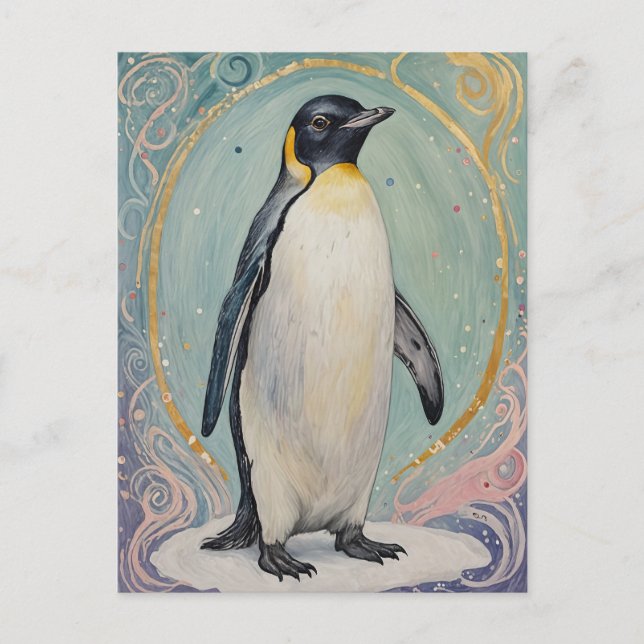 Carte Postale Magique Pastel Penguin (Devant)