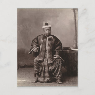 Carte Postale Magistrat birman, fin 19ème siècle