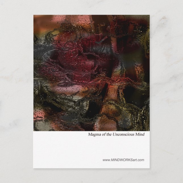 Carte Postale Magma de l'esprit inconscient (Devant)