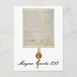 Carte Postale Magna Carta Libertatum - 1215