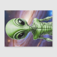 Carte postale magnétique. Alien