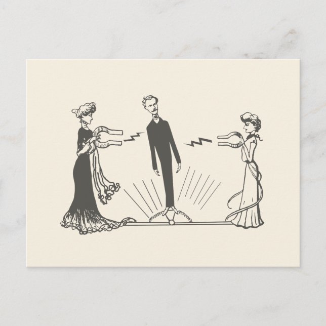 Carte Postale Magnétisme animal - UNISEX / (Devant)