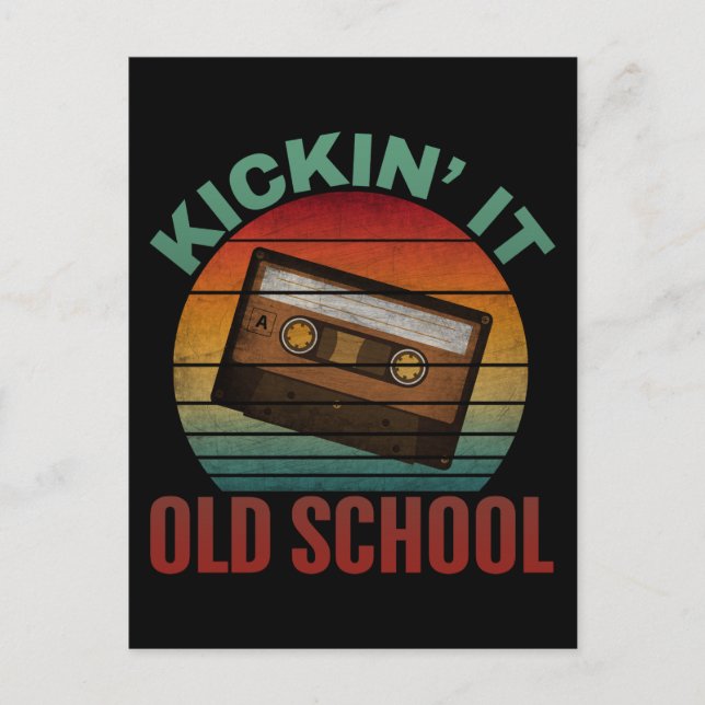 Carte Postale Magnétophone à cassettes à l'ancienne (Devant)