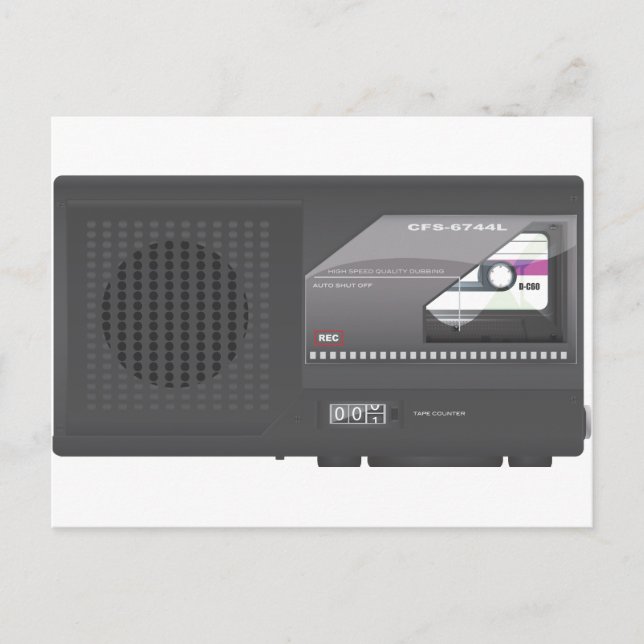 Carte Postale Magnétophone Portable Gadget (Devant)