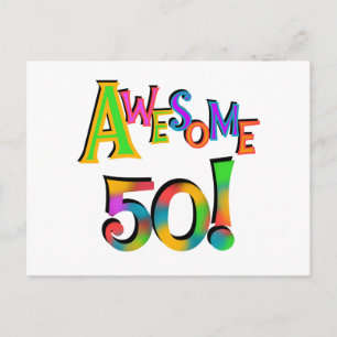 Carte Postale Magnifique 50 T-shirts et cadeaux d'anniversaire