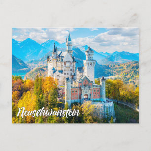 Carte Postale Magnifique château de Neuschwanstein, Allemagne