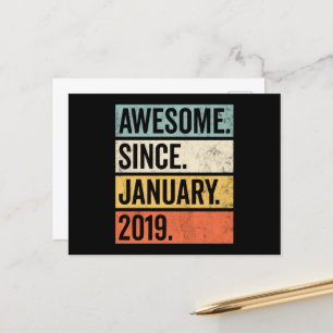 Carte Postale Magnifique Depuis Janvier 2019 Anniversaire
