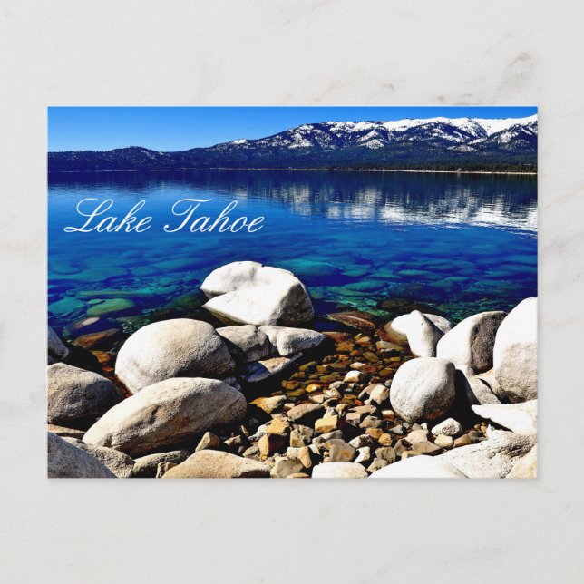 Carte postale magnifique du lac Tahoe (Devant)