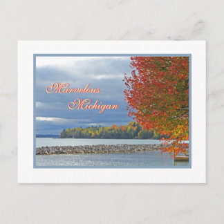 Carte Postale Magnifique Michigan/couleur d'automne