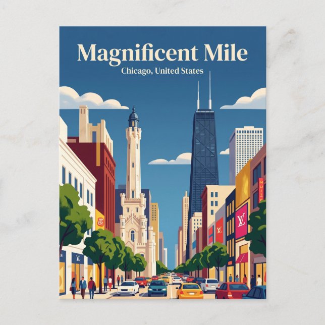 Carte Postale Magnifique Mile Illinois (Devant)