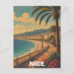 Carte Postale Magnifique Nice France Promenade des Anglais Rétro