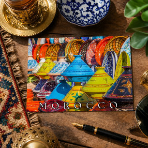 Carte Postale Magnifique nourriture colorée Tajine marocaine